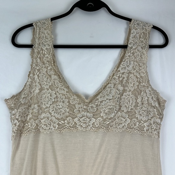 Winter Silk Cream Silk-Modal Lace Cami - Picture 6 of 8